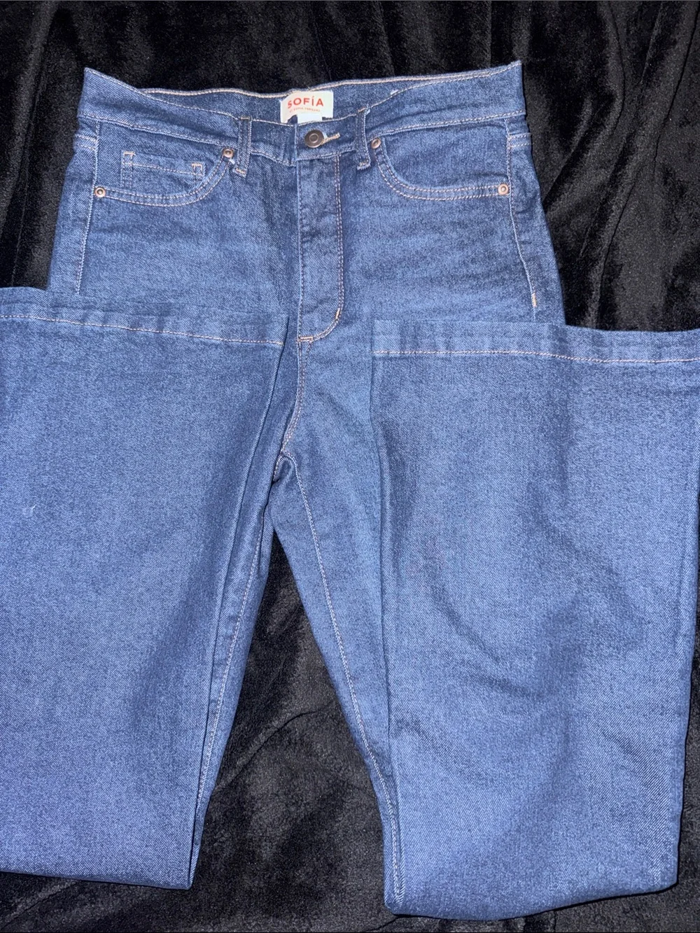 sofia by sofia vergara Indigo Flare Wide-Leg Jeans - Picture 5 of 8